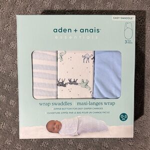 Aden + Anais Wrap Baby Swaddles (3pk) NWT